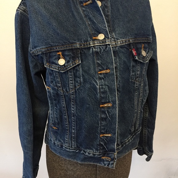 VINTAGE Levi’s Denim Trucker Jean Jacket Men’s M - Picture 2 of 9